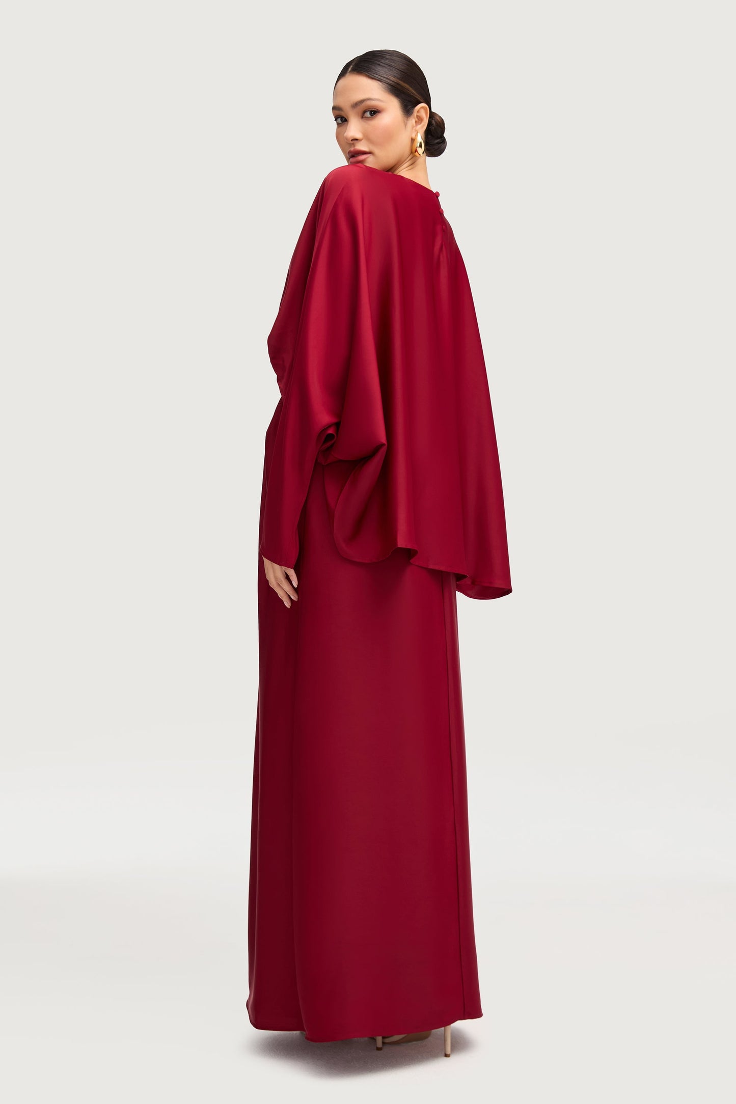 Maleeka Drape Maxi Dress - Karaz