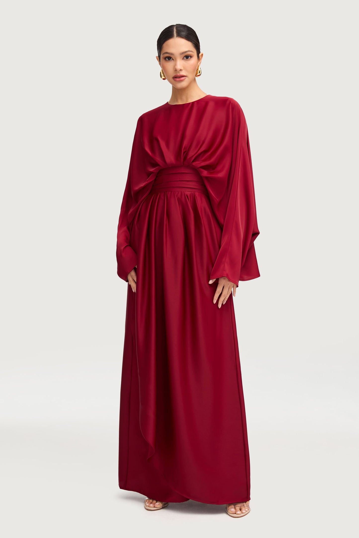 Maleeka Drape Maxi Dress - Karaz