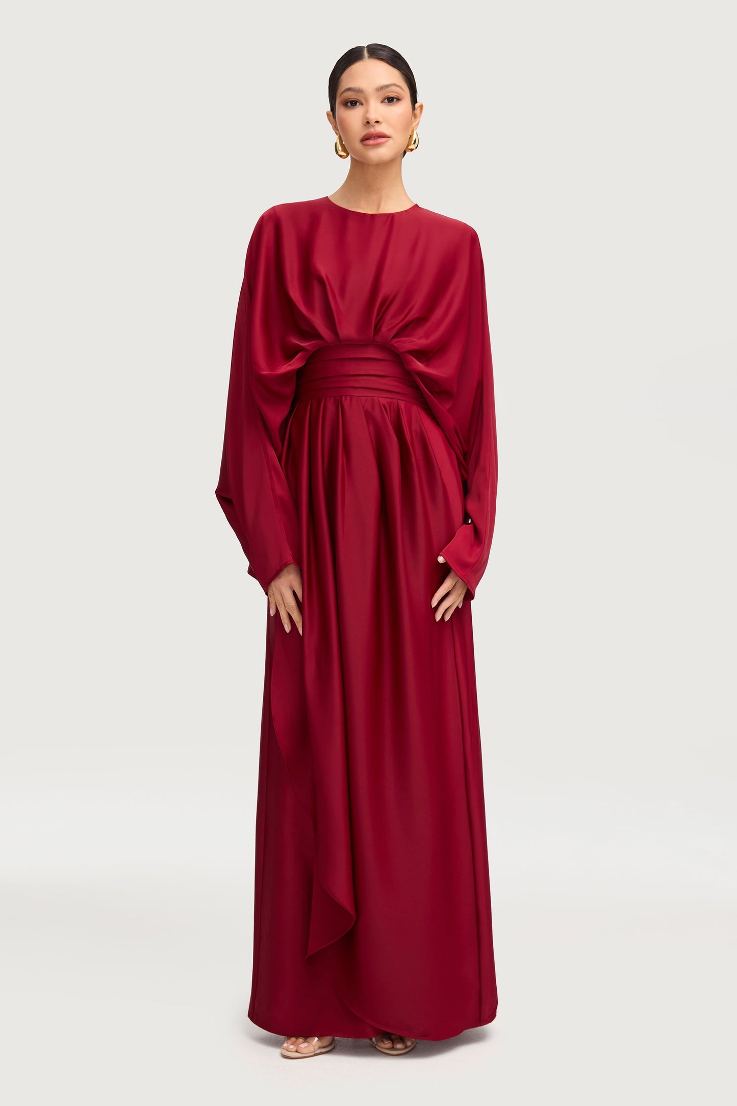 Maleeka Drape Maxi Dress - Karaz