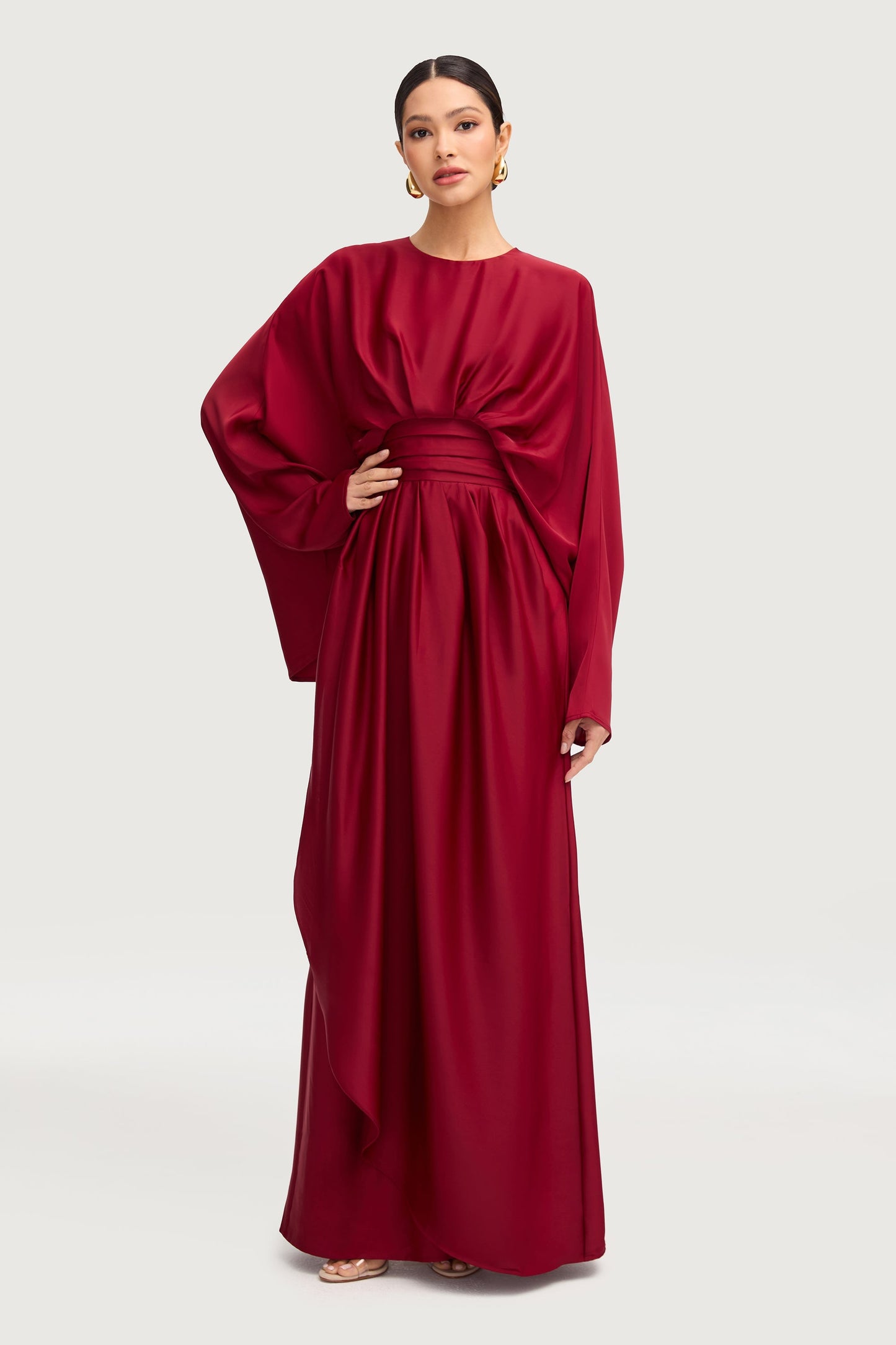 Maleeka Drape Maxi Dress - Karaz