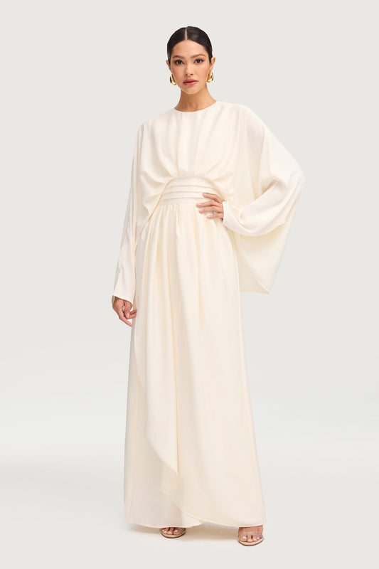 Maleeka Drape Maxi Dress - Moonlight