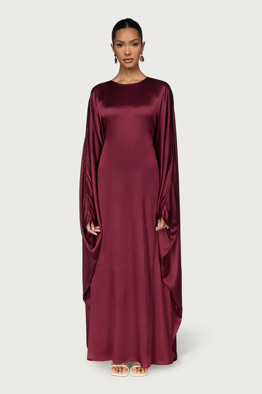 Selene Silk Butterfly Maxi Dress - Karaz