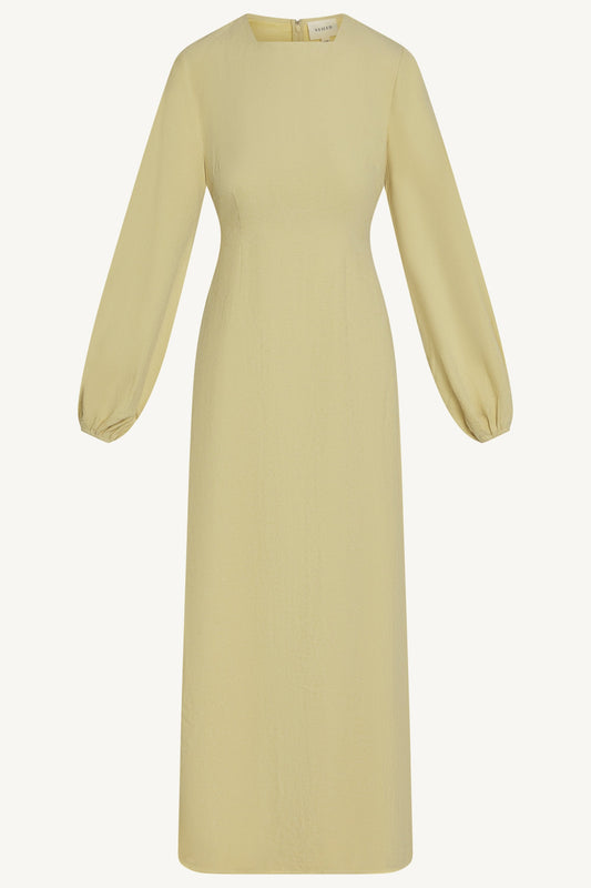 Suede Maxi Dress - Wheat